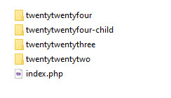 Как создать дочернюю тему для блочной темы в WordPress? 1 директория дочерней темы