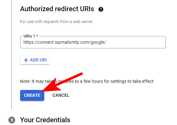 Как настроить отправку почты на сайте WordPress через почту на Gmail (SMTP от Google)? 19 Перенаправление создаём