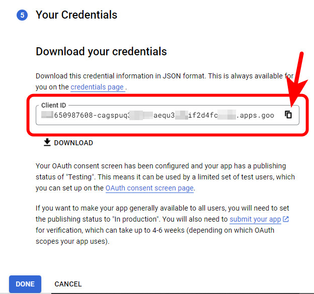 Как настроить отправку почты на сайте WordPress через почту на Gmail (SMTP от Google)? 20 ваш клиентский ID