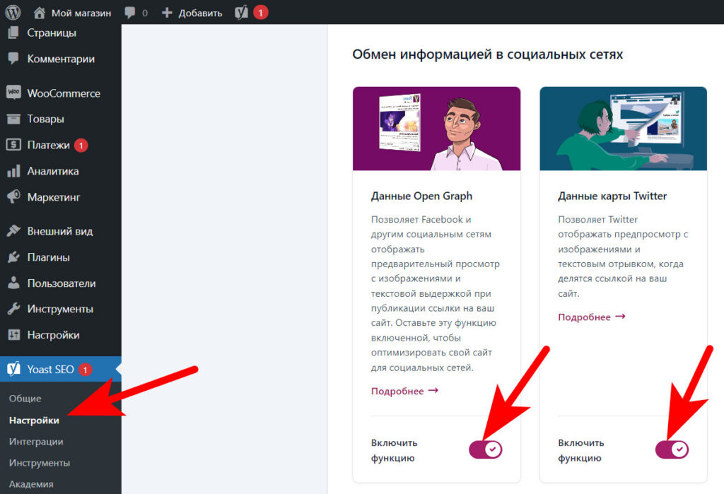 Данные Open Graph