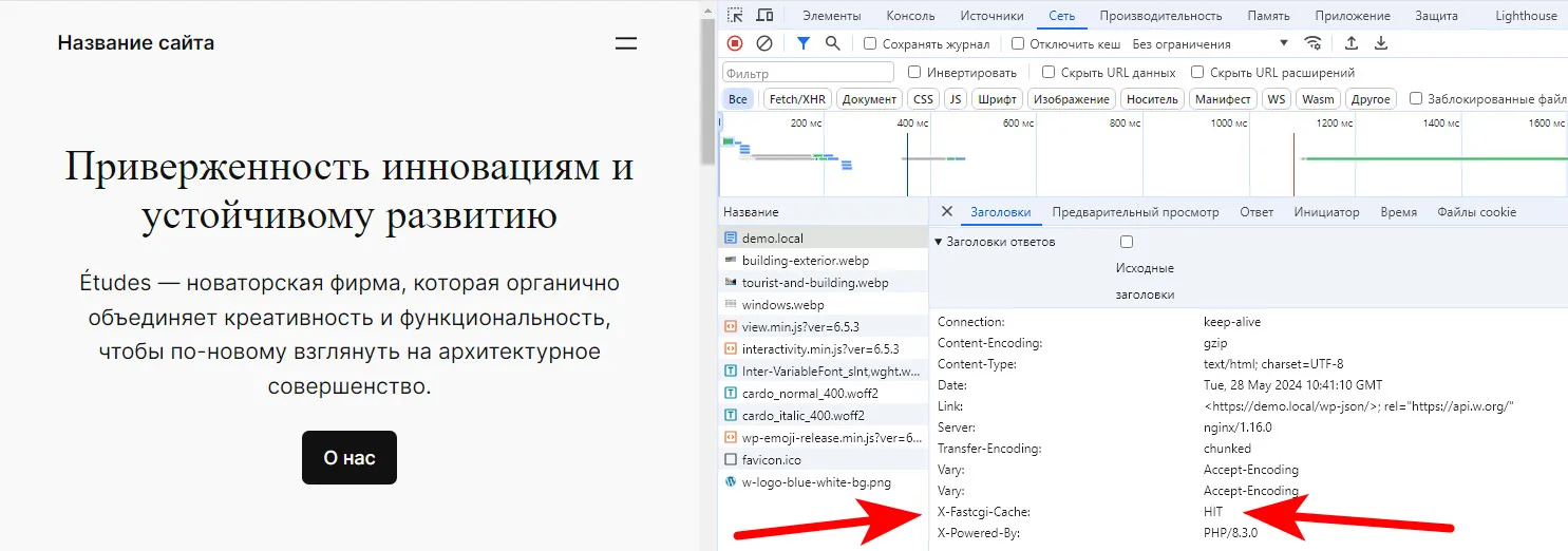 Как проверить получен ли ответ из кэша Nginx? 2 статус HIT