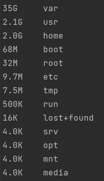Как найти большие файлы в Linux? 1 du