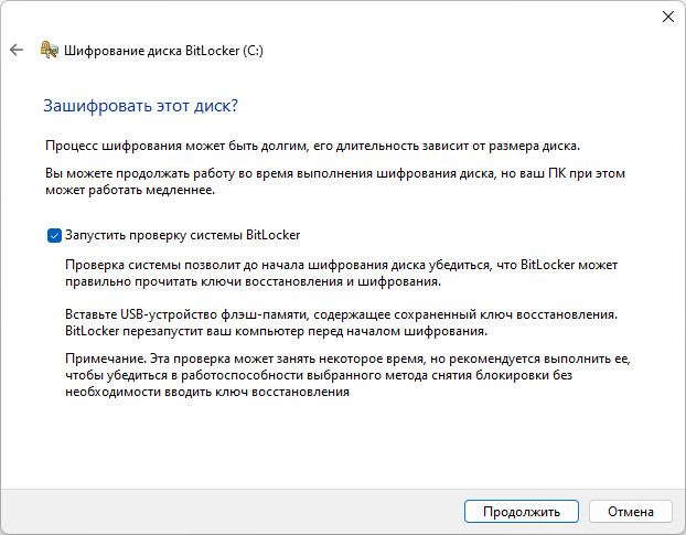 Как включить BitLocker без TPM и зашифровать диск в Windows 11? 12 screenshot 00012